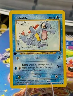 Totodile [1st Edition] #80/111 Pokemon Neo Genesis - Image 1