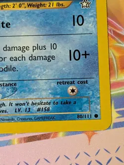 Totodile [1st Edition] #80/111 Pokemon Neo Genesis - Image 5