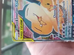 Eevee & Snorlax Gx Tag Team Pokemon 2019 Promo Sm169 - Image 3