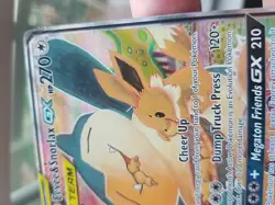 Eevee & Snorlax Gx Tag Team Pokemon 2019 Promo Sm169 - Image 4