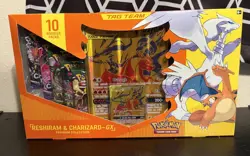 Pokemon Reshiram & Charizard GX Tag Team Premium Collection Box New Sealed - Image 1