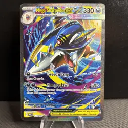 2025 Pokemon Phantasmal Flames Mega Sharpedo ex SIR 127/94 English - Image 1