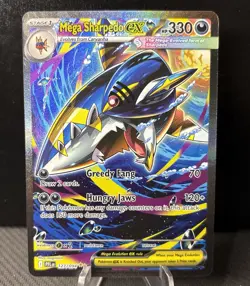 2025 Pokemon Phantasmal Flames Mega Sharpedo ex SIR 127/94 English - Image 2