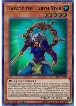 Yugioh - Hayate the Earth Star (Ultra Rare) (1st Edition) - BLRR-EN036 P - Image 1