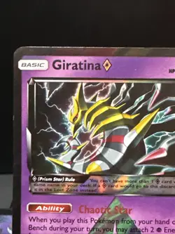 Pokemon Card Giratina Prism Star 58/156 Ultra Prism Ultra Rare Holo Near Mint - Image 3