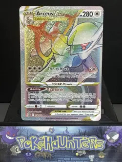Pokemon Card Arceus VSTAR 176/172 Brilliant Stars Rainbow Secret Rare NM - Image 1