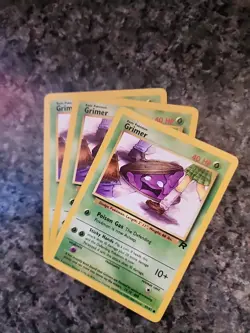 3X GRIMER - Team Rocket Set - 57/82 - Common - Pokemon Card - Unlimited - NM p28 - Image 1