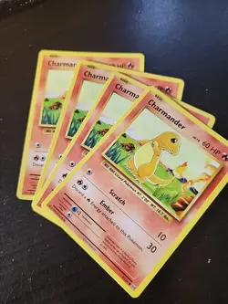 4X Charmander 9/108 Common Evolutions Pokemon Card NM/M p34 - Image 1