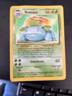 Pokemon TCG Venusaur Holo Rare Card 15/102 Base Set - Image 1