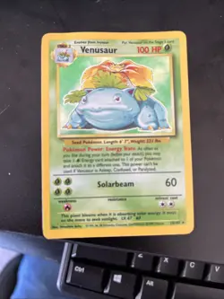 Pokemon TCG Venusaur Holo Rare Card 15/102 Base Set - Image 2