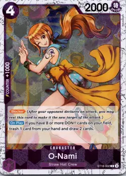 O-Nami ST18-002 Pirate Foil The Best Vol 2 One Piece PRB-02 Near Mint Card Game - Image 1