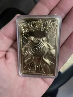 Set Of 5 23K Gold Plated Pokemon Card Vtg 1999 Burger King - Image 2