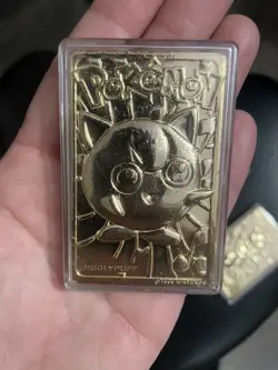 Set Of 5 23K Gold Plated Pokemon Card Vtg 1999 Burger King - Image 3