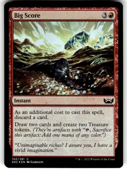 1x Big Score | FOIL | Streets of New Capenna | MTG Magic Cards NM - Image 1