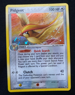 Pidgeot (10/112) EX Fire Red & Leaf Green Holo Rare Pokemon Card (NM/LP) - Image 1