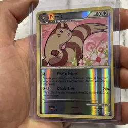 2010 Pokemon Furret 21/123 Heartgold & Soulsilver Reverse Holo LP/NM Card TCG - Image 2
