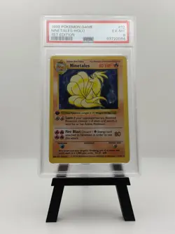 Ninetales Base Set Shadowless Holo Rare Card 12/102 First Edition PSA 6 - Image 1
