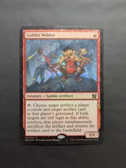 Mtg Goblin Welder FOIL Duel Decks: Elves Vs. Inventors Magic The Gathering - MP - Image 1