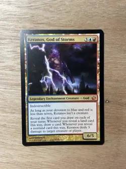 Magic: The Gathering Journey Into Nyx - Keranos, God of Storms #151 Mythic MTG - Image 3