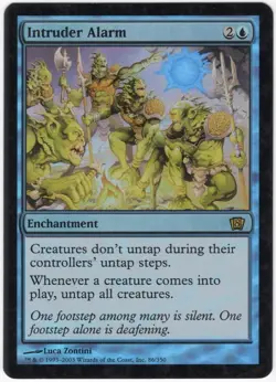 Intruder Alarm 2003 MTG Core Set 8th Edition FOIL Blue Rare Enchantment NM AZ1 - Image 1