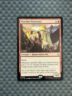 MTG Wartime Protestors #0160 Rare Avatar: The Last Airbender (TLA) - Image 1