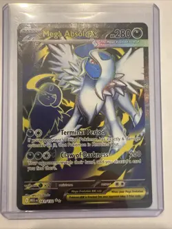 Pokemon TCG Mega Absol Ex 161/132 Ultra Rare Mega Evolutions - NM - Image 1