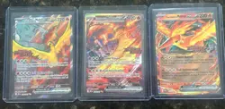 Team Rocket Destined Rivals Moltres UPC Stamped All 3 Pokemon Promo Cards - Image 1