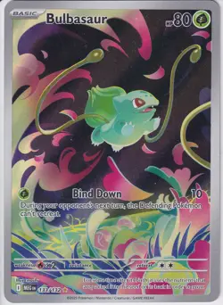 Bulbasaur - 133/132 Pokemon TCG Mega Evolution Illustration Rare NM/MINT - Image 1