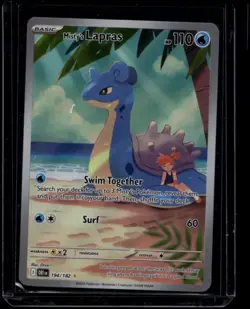 Pokemon TCG Misty's Lapras 194/182 Destined Rivals Illustration Rare NM - Image 1