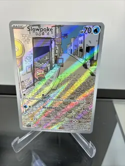 Slowpoke 204/198 Illustration Rare Scarlet & Violet Pokemon NM Pokemon Card - Image 2