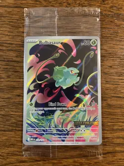 Pokemon Bulbasaur 133/132 English Mega Evolution Stamped Promo SEALED - Image 1
