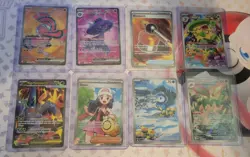 Pokemon Phantasmal Flames Mixed Lot Of 8 Illustration Rare & Full Arts - Image 1