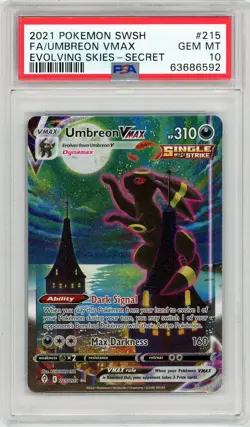 Pokemon Umbreon VMAX #215 Evolving Skies PSA 10 Gem Mint - Image 1