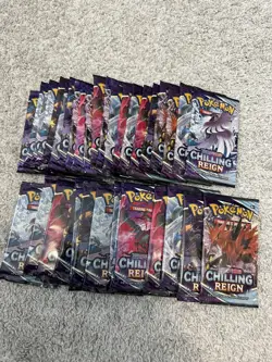 36x Pokemon Chilling Reign Factory Sealed Booster Packs - Booster Box Equivalent - Image 2