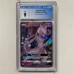 Pokemon Hidden Fates Mewtwo GX #31 CGC 9 - Image 1