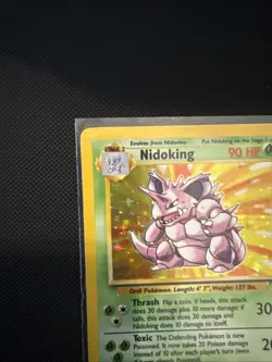 Pokemon TCG Nidoking Base Set Holo Unlimited Rare 11/102 Near Mint - Image 2