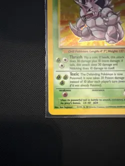 Pokemon TCG Nidoking Base Set Holo Unlimited Rare 11/102 Near Mint - Image 5