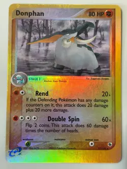 1X Donphan - 17/109 EX Ruby & Sapphire Pokemon - Reverse Holo Rare - LP/NM - Image 1