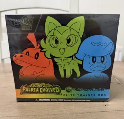 Pokemon Paldea Evolved POKEMON CENTER Elite Trainer Box ETB New & Sealed - Image 1