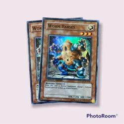 Yugioh TCG Worm Barses HA01-EN018 Holo Foil Limited Edition 2x NM - Image 1