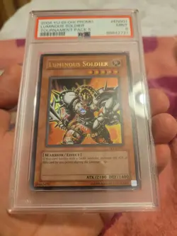 PSA 9 - YUGIOH - 2004 - TP5-EN001 - LUMINOUS SOLDIER - ULTRA RARE - Image 1