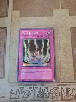 YUGIOH TRAP JAMMER IOC-110 SUPER UNLIMITED ED NM 1996 - Image 1