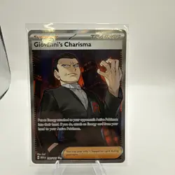 Pokemon TCG Giovanni's Charisma 197/165 Full Art Ultra Rare Card SV 151 - Image 1
