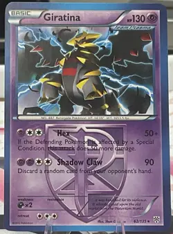 Pokemon Giratina TCG Card 62/135 Plasma Storm Non-Holo, Near Mint Condition - Image 1