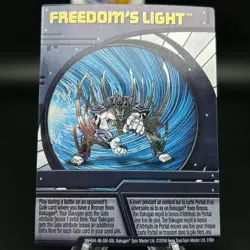 Bakugan FREEDOM'S LIGHT Blue Ability Card -FOIL- 2009 BAF694-AB-SM-GBL 2/6br - Image 1
