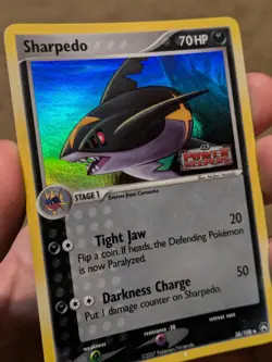 Sharpedo #38/108 Reverse Holo Stamped EX Power Keepers 2007 Pokemon Card - Image 3