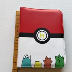 Pokemon Starters Zip Up 4 Card Page Binder Good Condition - Image 2