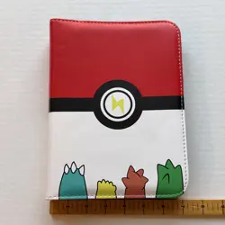 Pokemon Starters Zip Up 4 Card Page Binder Good Condition - Image 3