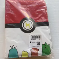 Pokemon Starters Zip Up 4 Card Page Binder Good Condition - Image 5