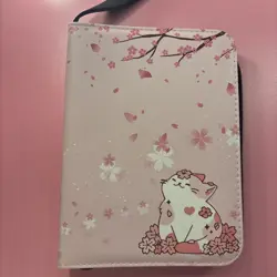 Trading Card Binder pink Sakura 4 Page - Image 1